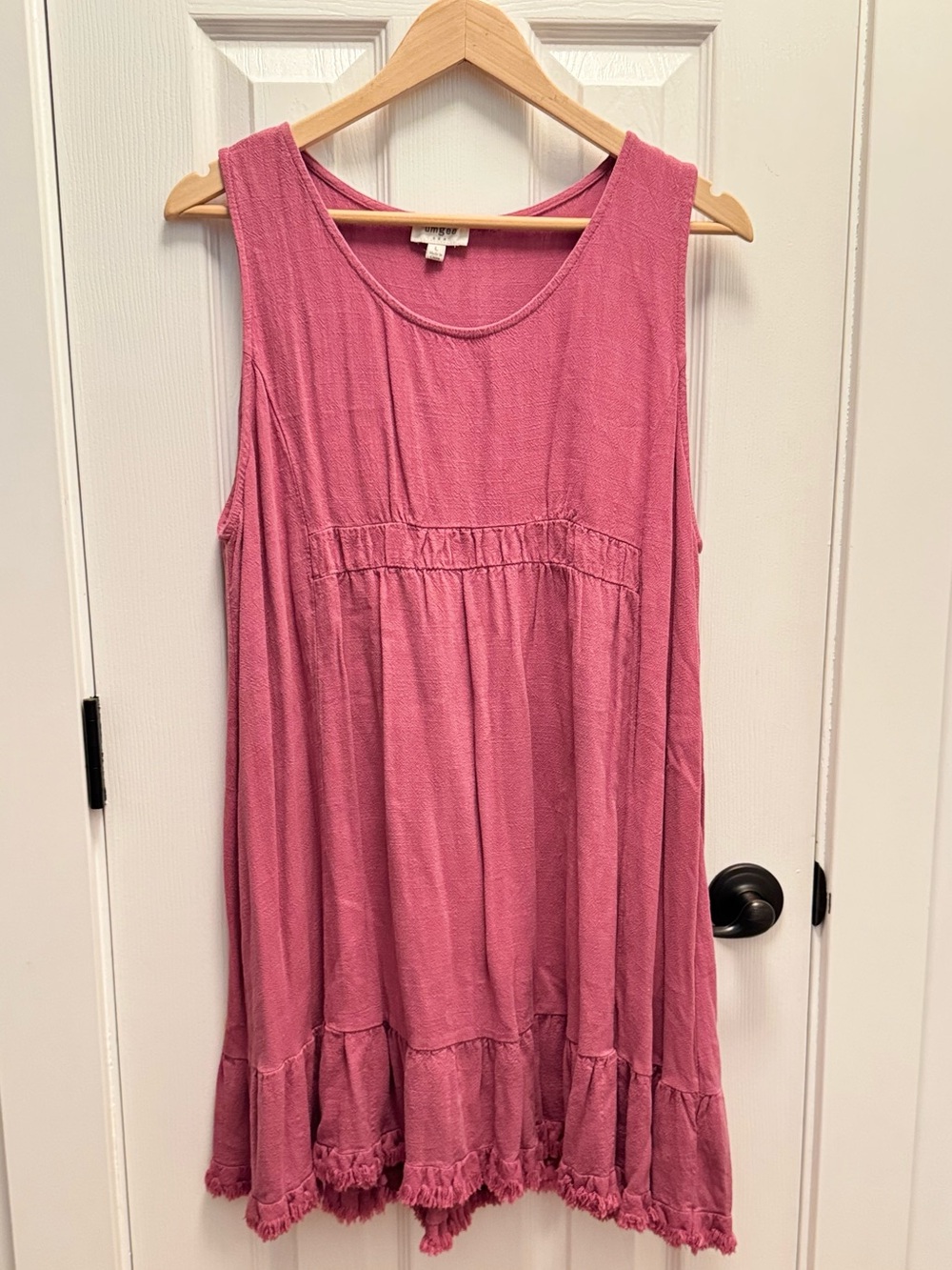 Umgee Rose Pink Sleeveless Swing Tunic